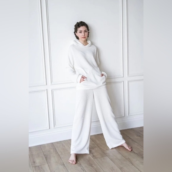 Other - Rib-Knit Hoodie and Sweatpants Set